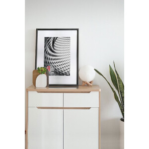 FramesFactory Finger Ramă Foto Acrilic Negru Argintiu Alb...