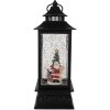 Clayre & Eef 66411 Dekoration Laterne mit Weihnachtsmann 10x10x28 cm