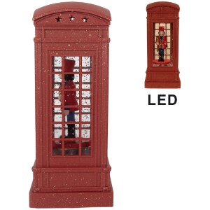 Clayre & Eef 66412 Dekoration Telefonzelle mit...