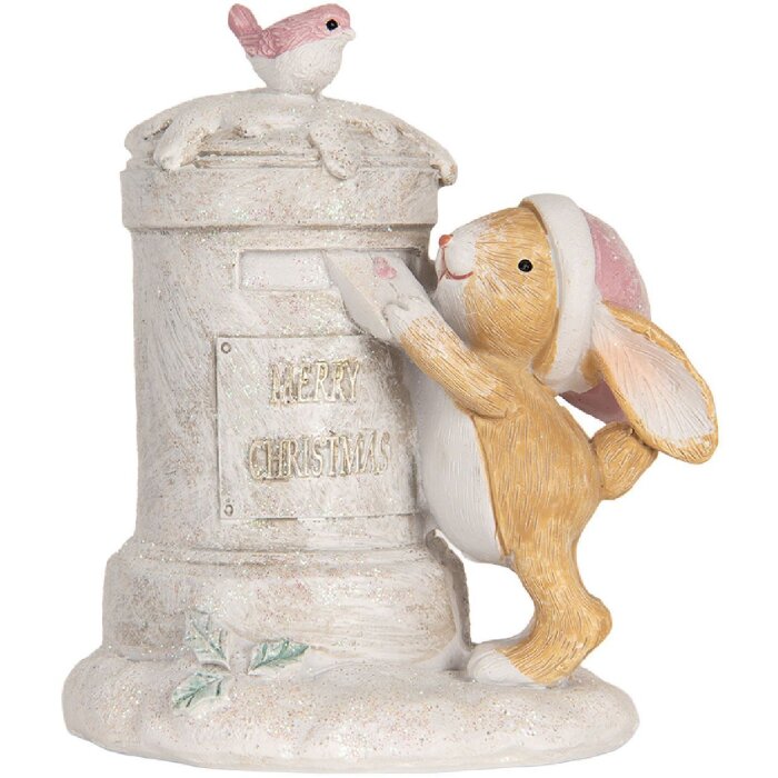 Clayre & Eef Iepure Decorativ 13x12x47 cm - Poliresin