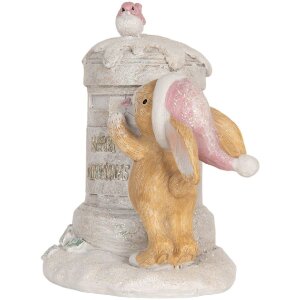 Clayre & Eef Iepure Decorativ 13x12x47 cm - Poliresin