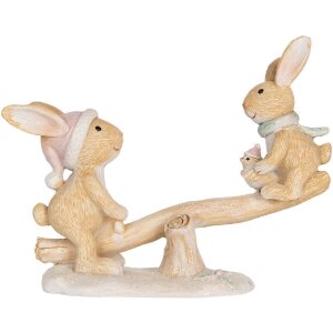 Clayre & Eef 6PR5881 Dekoration Kaninchen 16x6x11 cm...