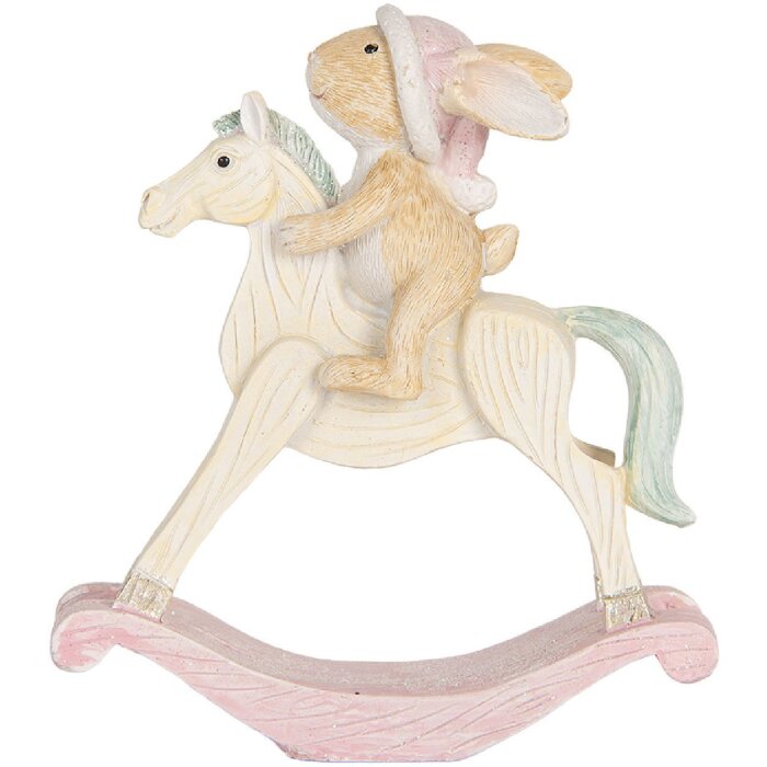 Clayre & Eef Iepure Decorativ Poliresin 13x4x14 cm