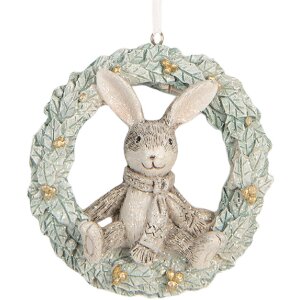 Clayre & Eef 6PR5889 Dekoration Hänger Kaninchen...
