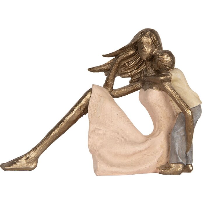 Clayre & Eef 6PR5900 Dekoration Kind 23x9x16 cm Goldfarben Rosa