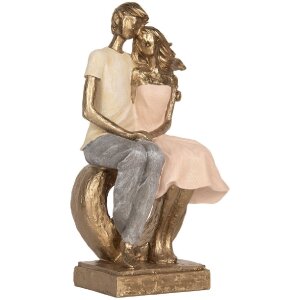 Clayre & Eef 6PR5901 Dekoration sitzendes Paar...