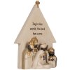 Clayre & Eef 6PR5904 Weihnachtsgruppe 16x6x21 cm Beige-Gold