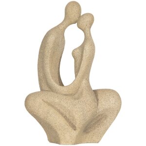 Clayre & Eef 6PR5912 Dekoration sitzendes Paar Beige...