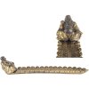 Clayre & Eef Suport Bețișoare Parfumate Buddha Argintiu Auriu 33x8x7 cm