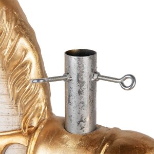 Clayre & Eef 5MG0094 Weihnachtsbaumständer 73x21x61 cm Weiß-Gold