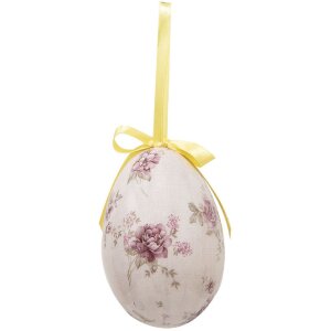 Clayre & Eef 65907 Dekoration Hänger Ei (6er Set) Ø 7x10 cm