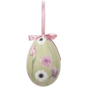 Clayre & Eef 65907 Dekoration Hänger Ei (6er Set) Ø 7x10 cm