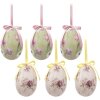 Clayre & Eef 65907 Dekoration Hänger Ei (6er Set) Ø 7x10 cm