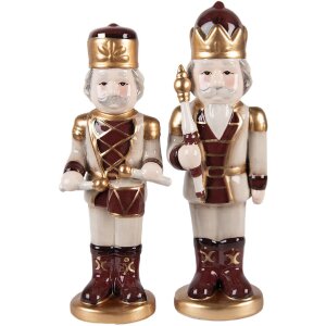 Clayre & Eef 6CE2258 Dekoration Nussknacker 8x8x25 cm