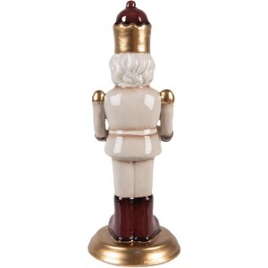 Clayre & Eef 6CE2260 Dekoration Nussknacker mit Kalender 10x10x27 cm