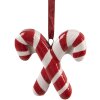 Clayre & Eef 6CE2262 Dekoration Anhänger Zuckerstange 6x2x8 cm Rot/Weiß