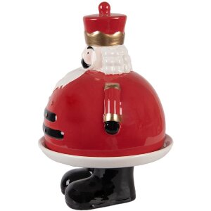 Clayre & Eef 6CE2267 Dekoschale mit Deckel 17x25 cm rot