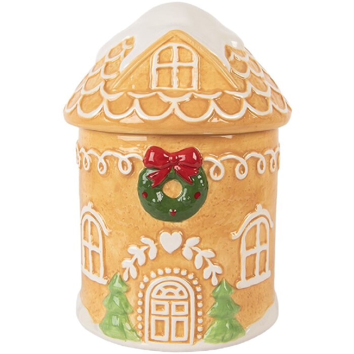 Clayre & Eef 6CE2363 Vorratstopf mit Deckel 13x17 cm