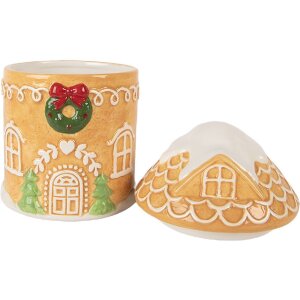 Clayre & Eef 6CE2363 Vorratstopf mit Deckel 13x17 cm