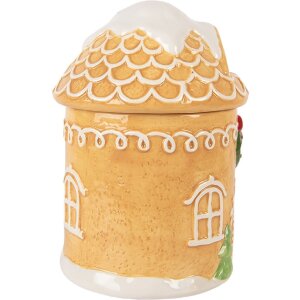 Clayre & Eef 6CE2363 Vorratstopf mit Deckel 13x17 cm