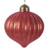 Clayre & Eef 6GL5121 Christbaumkugel Ø 8x9 cm Rot