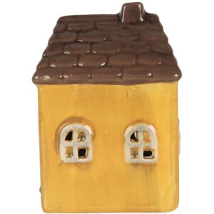 Clayre & Eef 6CE2268 Dekoration Haus mit LED 7x6x10 cm