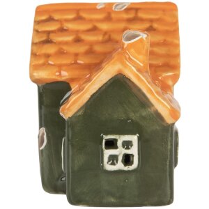 Clayre & Eef 6CE2270 Dekoration Haus mit LED 8x6x8 cm