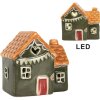Clayre & Eef 6CE2270 Dekoration Haus mit LED 8x6x8 cm