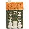 Clayre & Eef 6CE2276 Teelichthalter Haus 9x8x15 cm