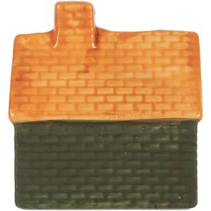 Clayre & Eef 6CE2282 Dekoration Haus mit LED 8x5x8 cm