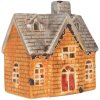 Clayre & Eef 6CE2283 Teelichthalter Haus 13x8x14 cm Orange Beige