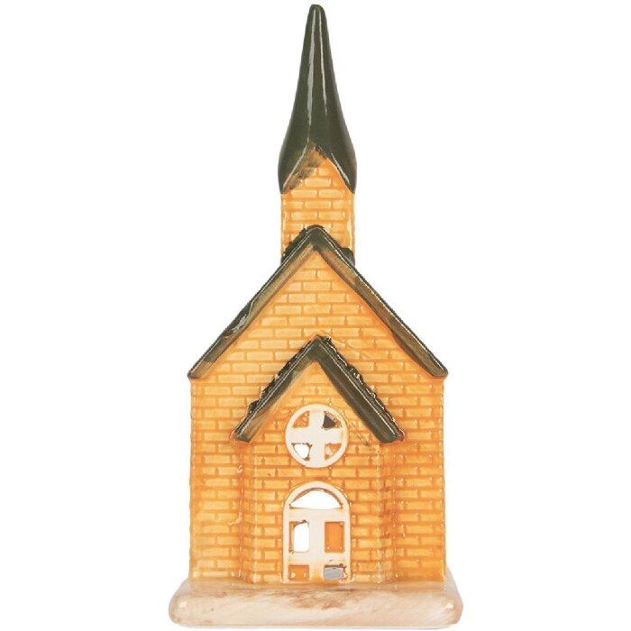 Clayre & Eef Suport Lumânare Casă 9x8x21 cm Dolomit