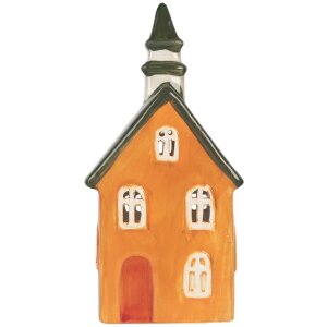 Clayre & Eef 6CE2288 Teelichthalter Haus 10x7x21 cm...