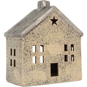 Clayre & Eef 6CE2289 Teelichthalter Haus 13x8x15 cm