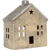 Clayre & Eef 6CE2289 Teelichthalter Haus 13x8x15 cm