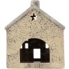 Clayre & Eef 6CE2289 Teelichthalter Haus 13x8x15 cm