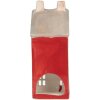 Clayre & Eef 6CE2294 Teelichthalter Haus Rot Grau 7x7x18cm
