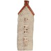 Clayre & Eef 6CE2296 Teelichthalter Haus 12x8x24 cm Beige/Braun