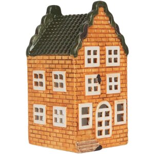 Clayre & Eef Suport Lumânare Casă 9x10x19 cm