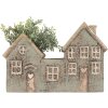 Clayre & Eef 6CE2306 Teelichthalter Haus 22x9x15 cm