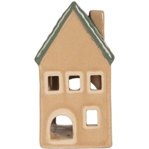 Clayre & Eef 6CE2307 Teelichthalter Haus 6x6x11 cm...