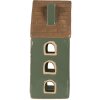 Clayre & Eef Suport Lumânare Casă 9x8x19 cm Verde