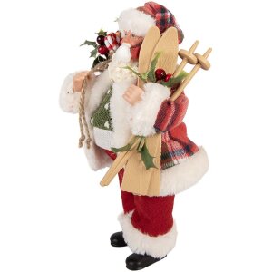 Clayre & Eef 66356 Decorațiune Moș Crăciun 16x13x27 cm