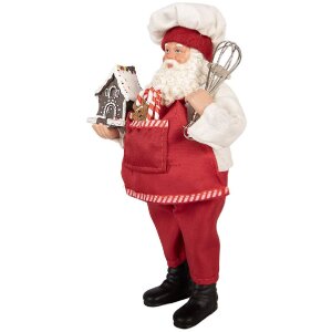 Clayre & Eef 66358 Decorațiune Moș Crăciun 16x9x26 cm