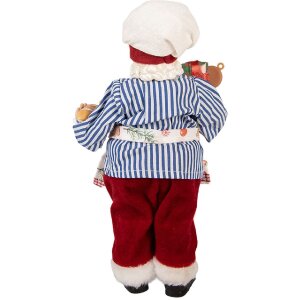 Clayre & Eef 66359 Decorațiune Moș Crăciun 15x10x26 cm