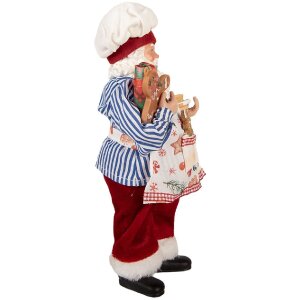 Clayre & Eef 66359 Decorațiune Moș Crăciun 15x10x26 cm