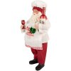 Clayre & Eef 66361 Dekoration Weihnachtsmann 15x10x27 cm