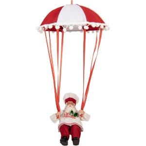 Clayre & Eef 66363 Decorațiune Moș Crăciun 25x25x55 cm