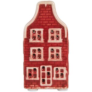 Clayre & Eef 6CE2297 Dekohaus mit LED 4x4x8 cm