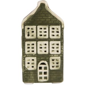 Clayre & Eef 6CE2303 Dekoration Haus mit LED 4x4x8 cm